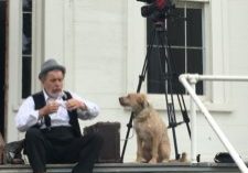 Chris O'Connor and dog Frankie in Two Gentlemen of Verona
